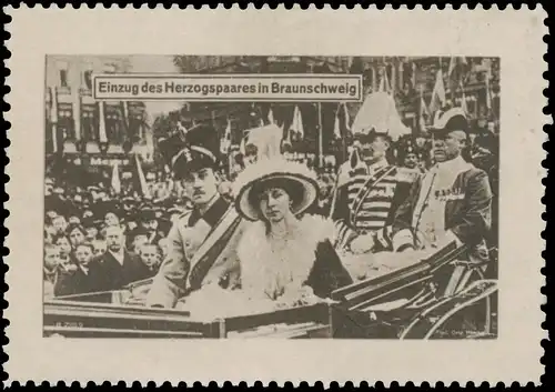 Einzug des Herzogpaares in Braunschweig