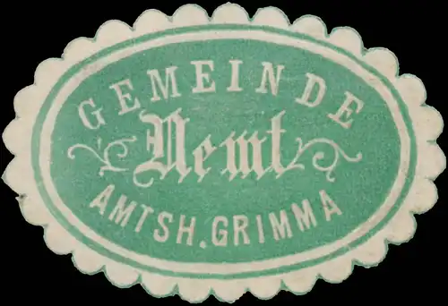 Gemeinde Nemt Amtsh. Grimma