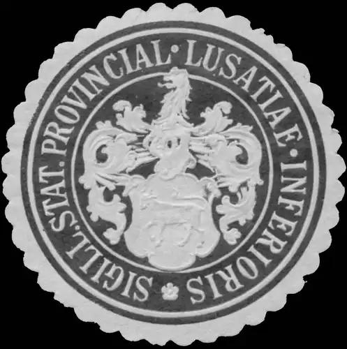 Sigill. Stat. Provincial Lusatiae Inferioris