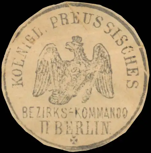 K.Pr. Bezirkskommando II