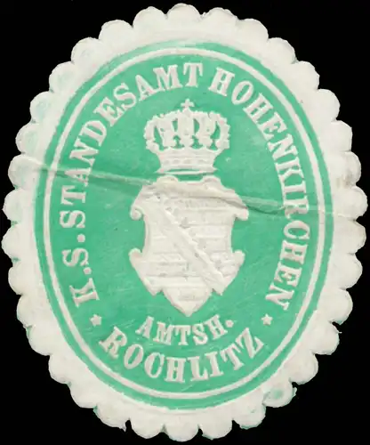 K.S. Standesamt Hohenkirchen Amtsh. Rochlitz