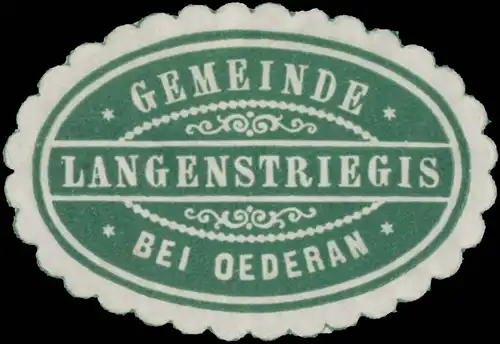 Gemeinde Langenstriegis bei Oederan