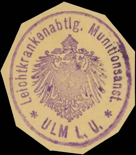 Leichtkrankenabteilung Munitionsanstalt Ulm