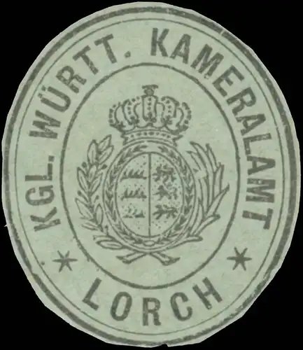 K. WÃ¼rtt. Kameralamt Lorch
