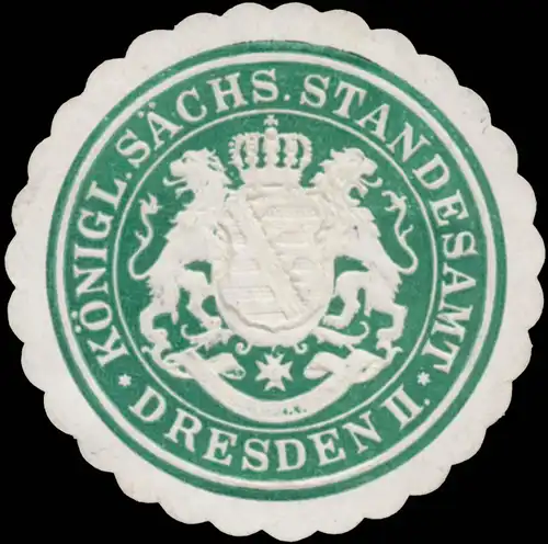 Königl. Sächs. Standesamt Dresden II