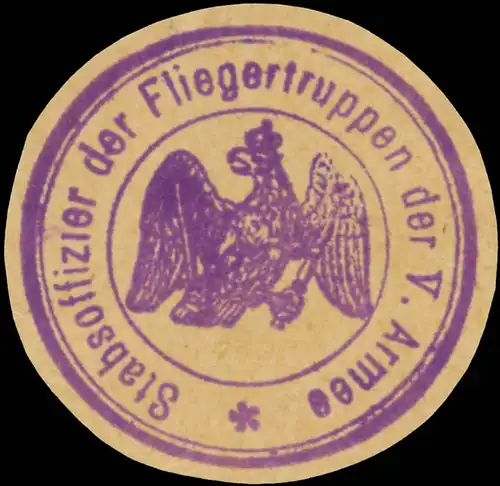 Stabsoffizier der Fliegertruppen der V. Armee