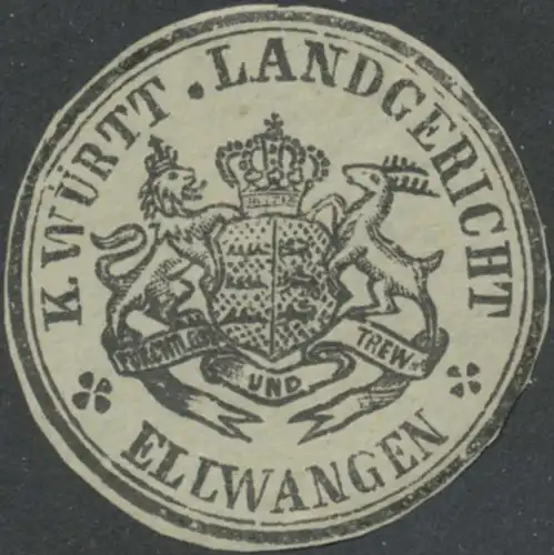 K. WÃ¼rtt. Landgericht Ellwangen