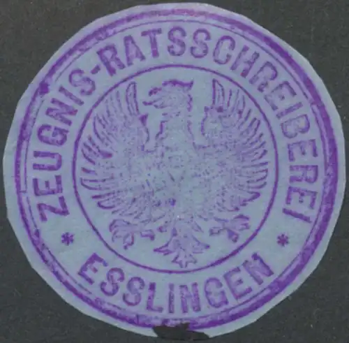 Zeugnis-Ratsschreiberei Esslingen