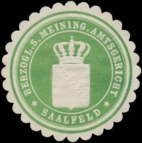Herzogl. S. Meining. Amtsgericht Saalfeld