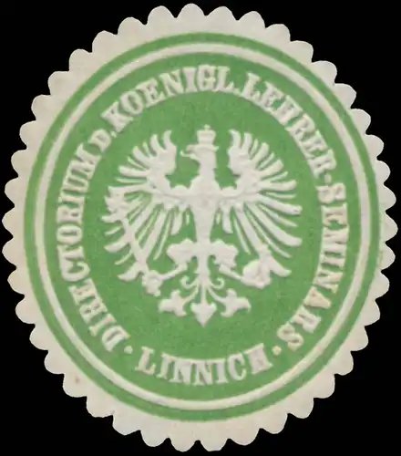 Directorium des KÃ¶nigl. Lehrerseminars Linnich