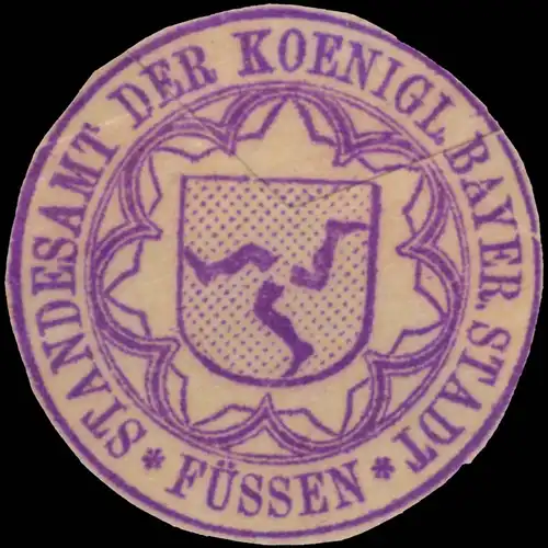 Standesamt der K.Bayer. Stadt Füssen