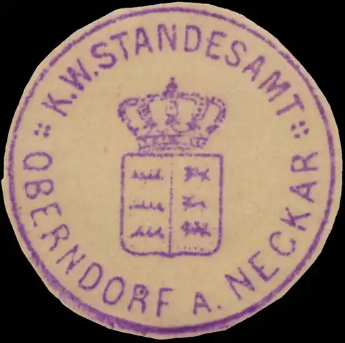 K.W. Standesamt Oberndorf a. Neckar