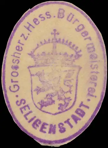 Grossherz. Hess. Bürgermeisterei Seligenstadt