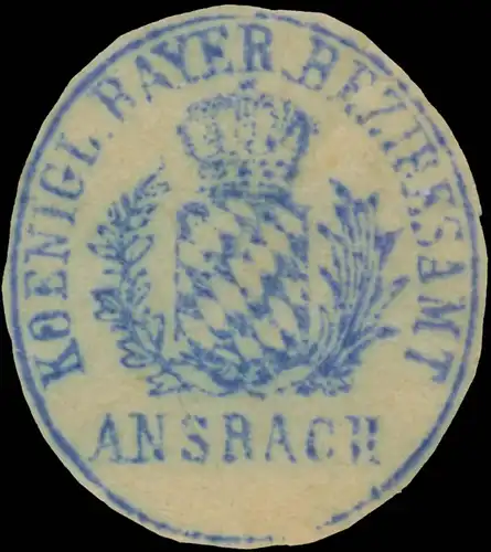 K.Bayer. Bezirksamt Ansbach