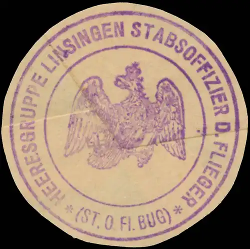 Heeresgruppe Linsingen Stabsoffizier der Fliegertruppen  (St. O. Fl. Bug)