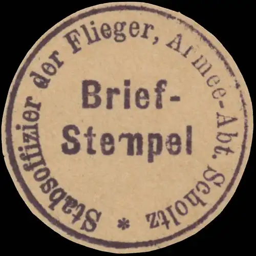 Stabsoffizier der Flieger Armee-Abteilung Scholtz