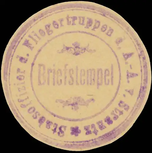 Stabsoffizier der Fliegertruppen d. A.A. von Strantz