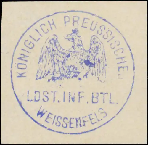 K.Pr. Landsturm Infanterie Bataillon Weissenfels