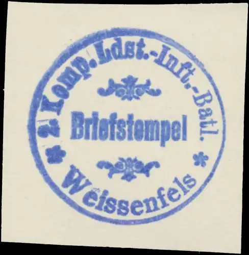 Landsturm Infanterie-Bataillon 2. Kompagnie WeiÃenfels