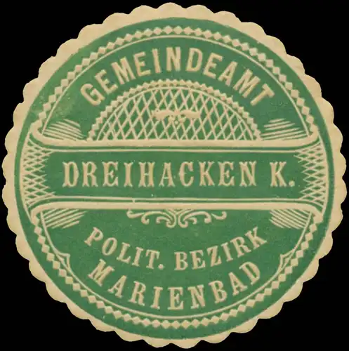 Gemeindeamt Dreihacken K. polit. Bezirk Marienbad