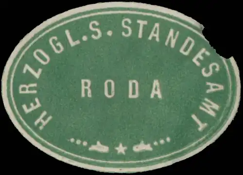 Herzogl. Standesamt Roda