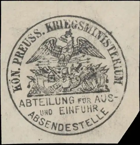 Absendestelle - Abteilung für Aus- und Einfuhr