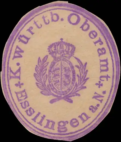 K.W. Oberamt Esslingen a. N