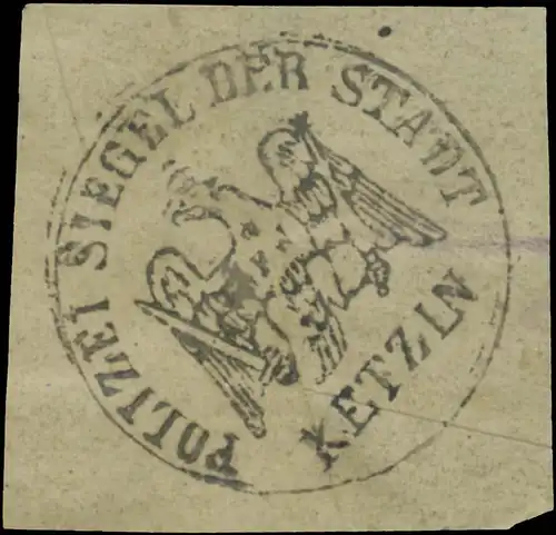 Polizei-Siegel der Stadt Ketzin