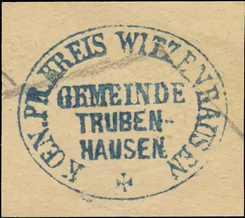 K.Pr. Kreis Witzenhausen Gemeinde Trubenhausen