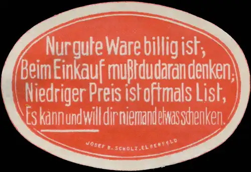 Nur gute Ware billig ist?
