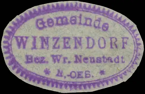 Gemeinde Winzendorf Bez. Wr. Neustadt
