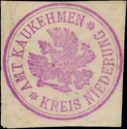 Amt Kaukehmen Kreis Niederung