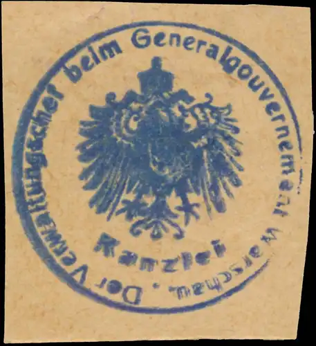 Der Verwaltungschef beim Generalgouvernement Warschau