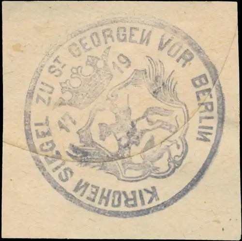 Kirchen Siegel zu St. Georgen von Berlin