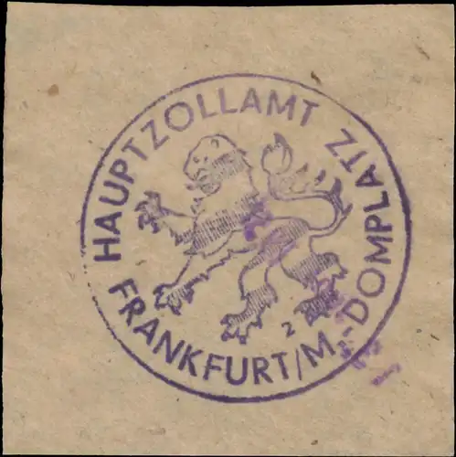 Hauptzollamt Domplatz Frankfurt/Main