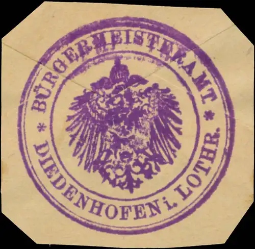 BÃ¼rgermeisteramt Diedenhofen, Lothringen