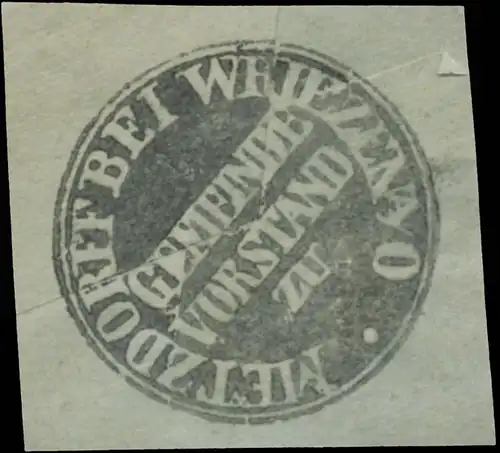 Gemeindevorstand Metzdorf bei Wriezen