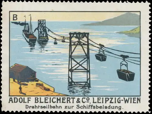 Drahtseilbahn zur Schiffsbeladung