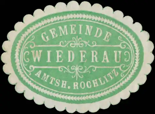 Gemeinde Wiederau Amtsh. Rochlitz