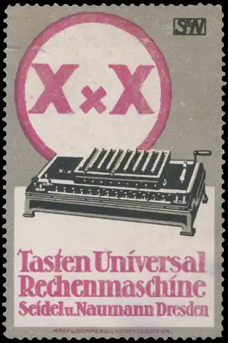 Tasten Universal Rechenmaschine