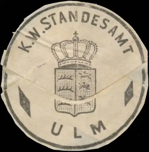 K.W. Standesamt Ulm