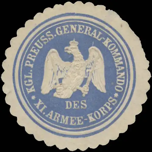 K.Pr. General-Kommando des XI. Armeekorps