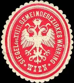 Siegel des XVIII. Gemeindebezirkes WÃ¤hring - Wien
