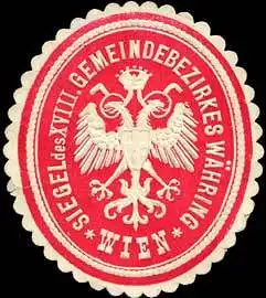 Siegel des XVIII. Gemeindebezirkes Währing - Wien