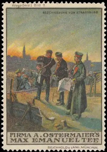 Beschiessung von Strassburg im Elsass