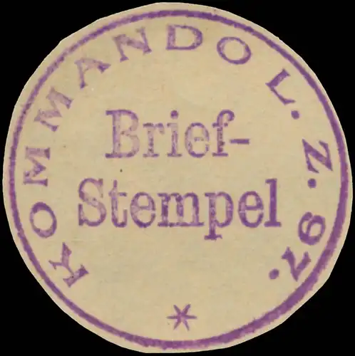 Kommando Luftschiff Zeppelin L.Z. 97