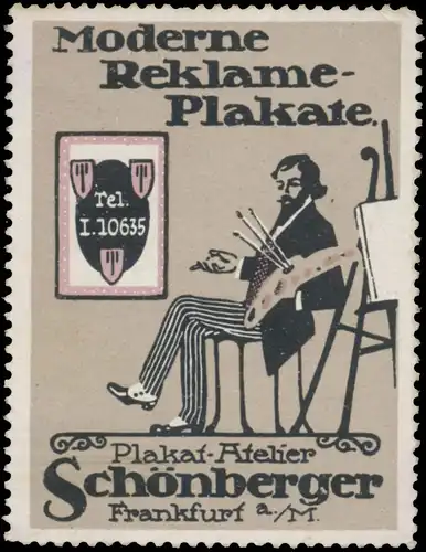 Moderne Reklame-Plakate