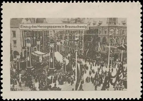 Einzug des Herzogpaares in Braunschweig