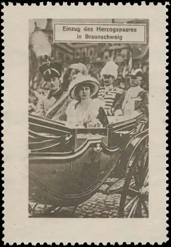 Einzug des Herzogpaares in Braunschweig