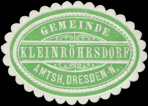 Gemeinde KleinrÃ¶hrsdorf Amtsh. Dresden-N